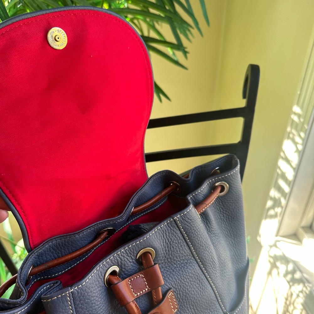 Dooney & Bourke Florentine Pebbled Leather Backpack - Picture 12 of 15